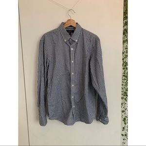 Banana Republic Checkered Oxford Button Down Shirt